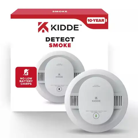 10-Year Battery Powered Smoke Detector… — Photo 1