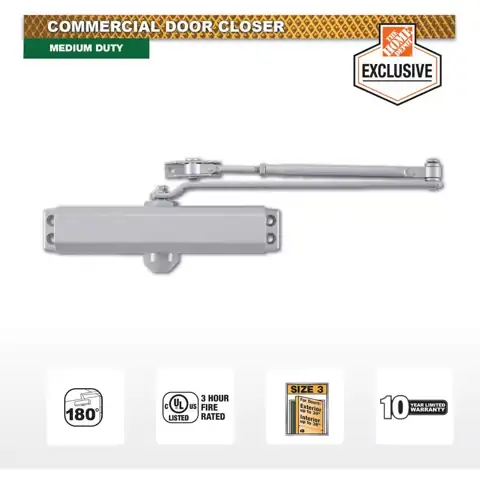 Medium-Duty Aluminum Commercial Door Closer — Photo 1