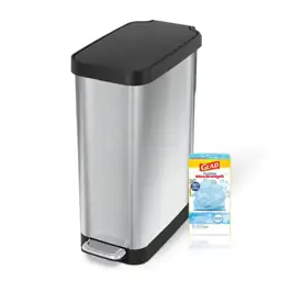 GLAD 12-Gallon Slim Stainless Steel… — Photo 1
