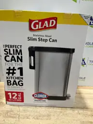 GLAD 12-Gallon Slim Stainless Steel… — Photo 3