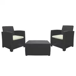 Sanchia Espresso 3-Piece Resin Outdoor… — Photo 1