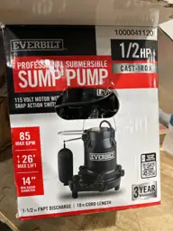 1/2 HP Cast Iron Sump… — Photo 3