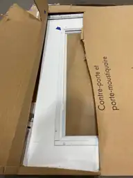 EMCO 36 in. x 80 in. White Universal 3/4-Light Vinyl Storm Door with ...