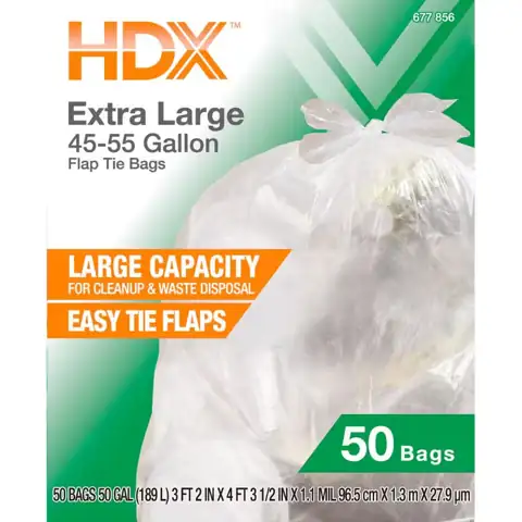 50 Gallon Clear Extra Large… — Photo 1
