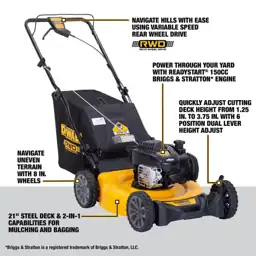 DEWALT 21 in. 150cc Briggs… — Photo 2