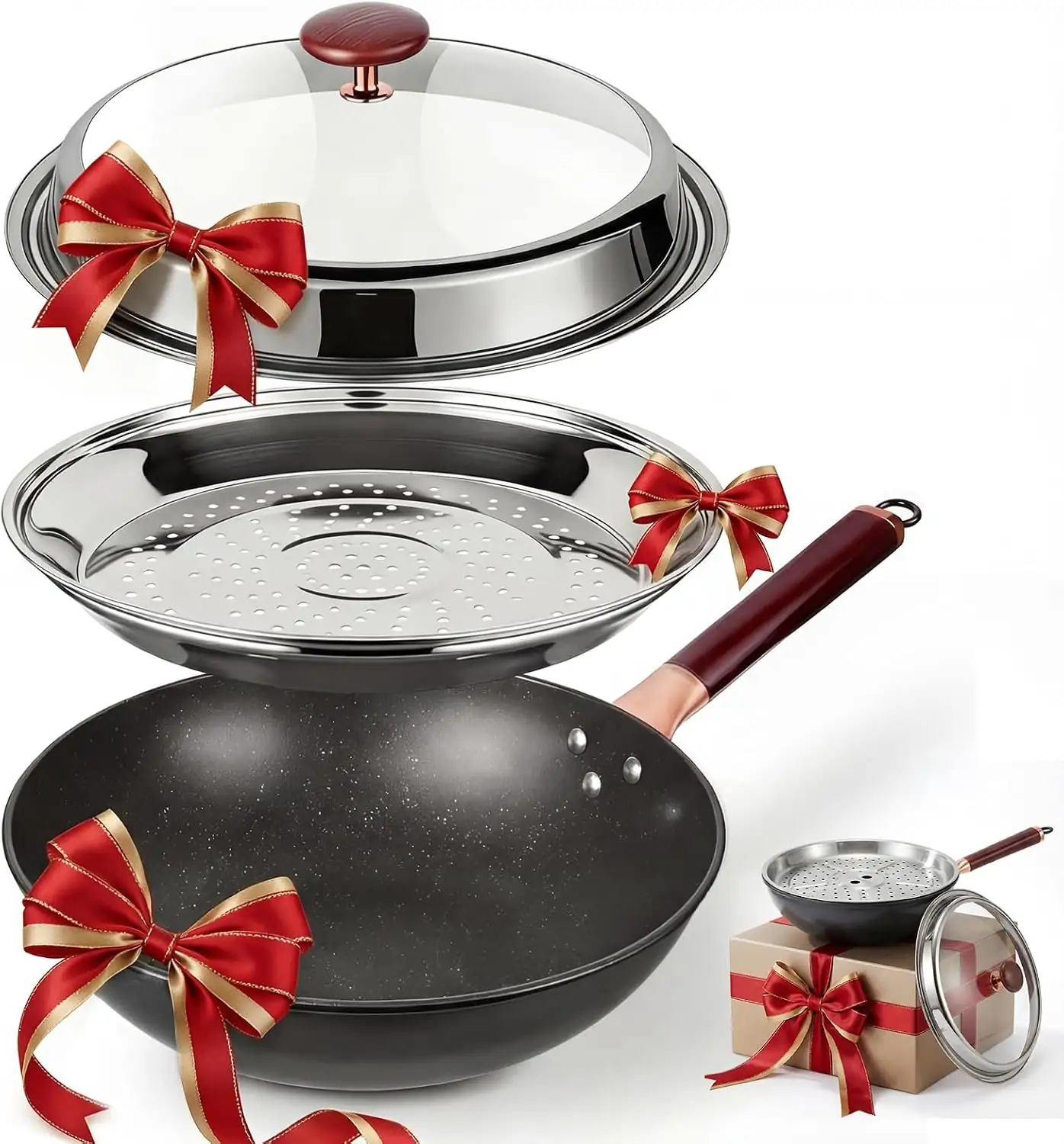 Kseroo 13-Inch Carbon Steel Wok… — Photo 1