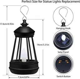 Mini Solar Lantern Lights Replacement… — Photo 2