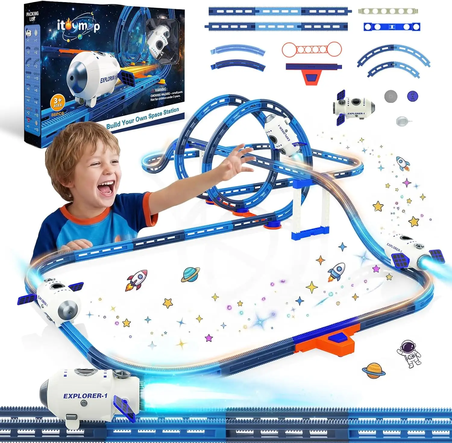 Electric Rocket Car Track Set… — Photo 1