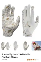 Jordan Flylock 2.0 Metallic Football… — Photo 1