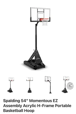 Spalding 54 in Acrylic H-Frame… — Photo 1
