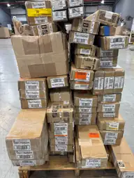 Pallet of assorted faux wood… — Photo 3