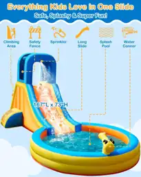 Inflatable Water Slide, 5-in-1 Round… — Photo 2