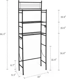 L&H UNICO 3-Shelf Wire Freestanding… — Photo 2
