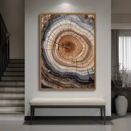 Tree Ring Wall Art Framed,… — Photo 2