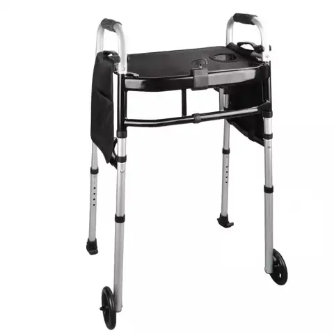 Aluminum Folding Walker with Tray,… — Photo 1
