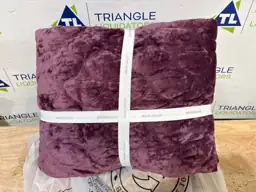 Ellora Plum Scallop Quilting Velvet… — Photo 5