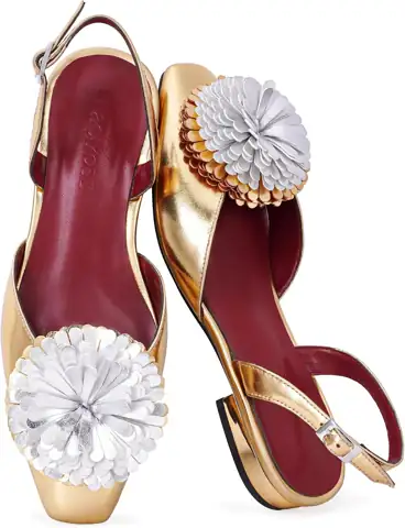 LACIKOSZ Floral Flat Sandals for… — Photo 1