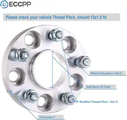 ECCPP 4PCS Wheel Spacers 1"… — Photo 2