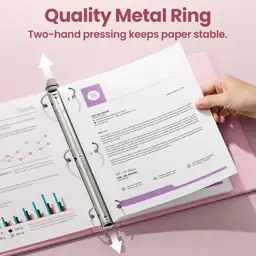 SUNEE 1.5-Inch 3-Ring Binders, Clear… — Photo 2