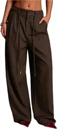 GORGLITTER Women's Pleated Low Rise… — Photo 1