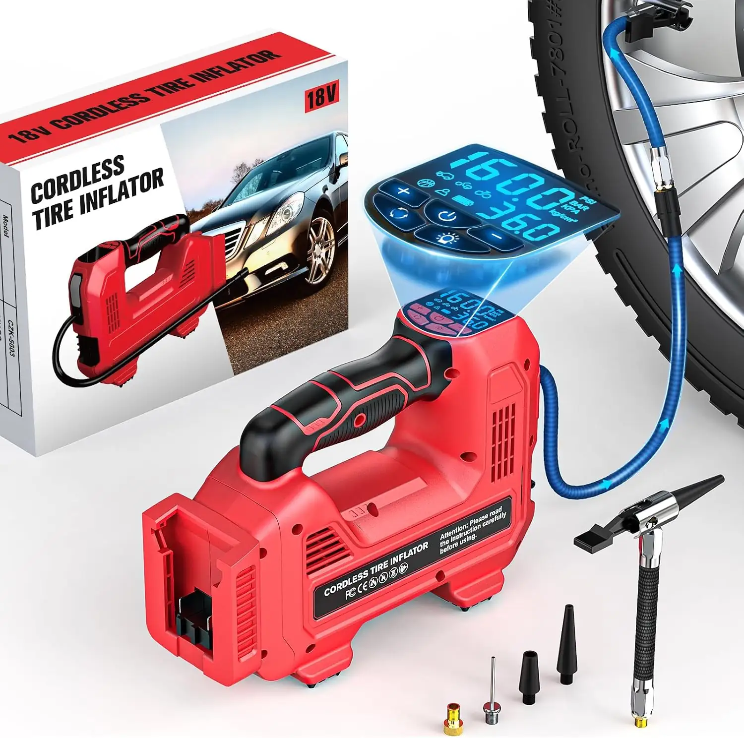 160 PSI Cordless Tire Inflator… — Photo 1