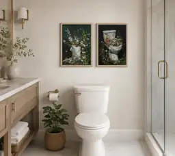 2pc Framed Bathroom Wall Art… — Photo 2
