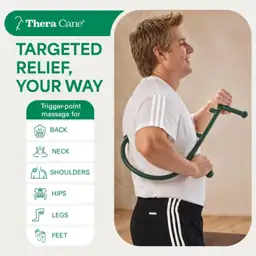 Thera Cane Massager (Green, Single) — Photo 2