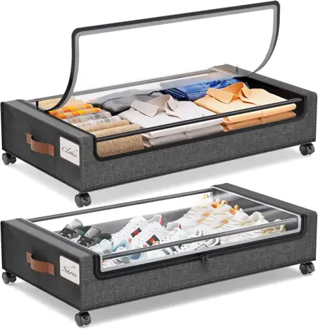 Yecaye 2-Pack Under Bed Storage… — Photo 1