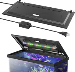 LED Aquarium Hood, Colored Lights,… — Photo 1