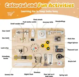 Busy Board for Toddlers 1-4… — Photo 2