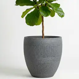 15" Textured Drum Outdoor Planter,… — Photo 1