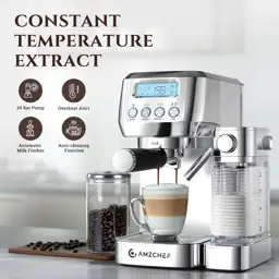 AMZCHEF Espresso Machine, Auto Milk… — Photo 2