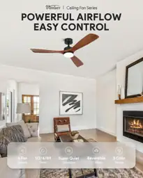 VONLUCE Wood Ceiling Fan with… — Photo 2