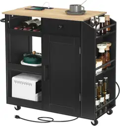 MAHANCRIS Kitchen Island with Power… — Photo 1