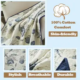 Brandream Coastal Seashell Beach Quilt… — Photo 2