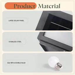 15.7' Large Solar Post Lights… — Photo 2