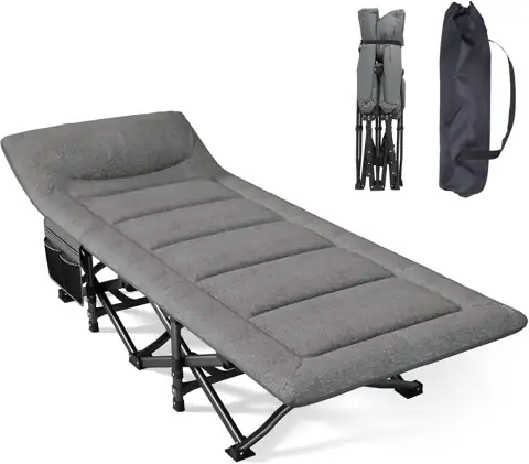 Mopaicot Camping Cot, Folding Bed… — Photo 1