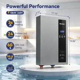 NOVIEEX 18kW Tankless Electric Water… — Photo 2