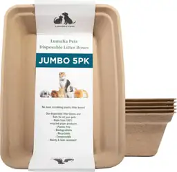 Disposable Cat Litter Box, 5-Pack,… — Photo 1