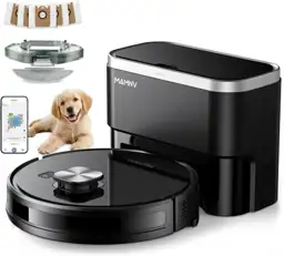 Robot Vacuum,11500Pa Suction,LiDAR Navigation,Self-Emptying,Pet Hair — Photo 1