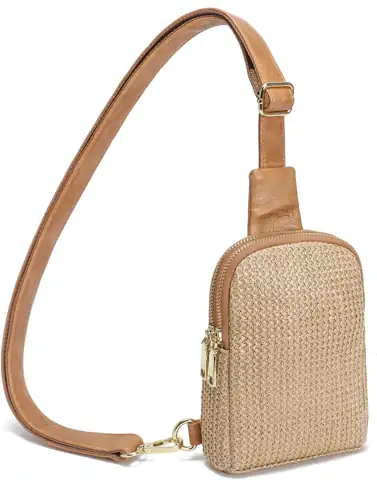 INICAT Small Faux Straw Crossbody… — Photo 1