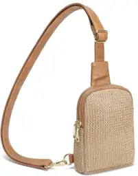 INICAT Small Faux Straw Crossbody… — Photo 1