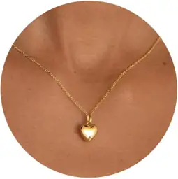 Heart Necklace, Dainty Gold Necklace… — Photo 1