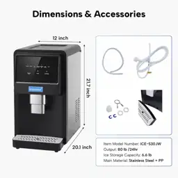 ICECASA Commercial Nugget Ice Maker,… — Photo 2