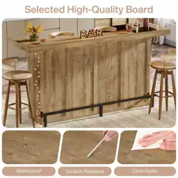 Kearsten 43.5 in. Wooden Bar… — Photo 2
