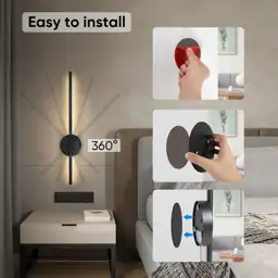 Battery Operated Wall Sconces Set… — Photo 2
