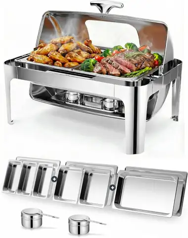 13QT Roll Top Chafing Dishes… — Photo 1