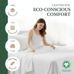 100% Organic Cotton Sheets Queen… — Photo 2