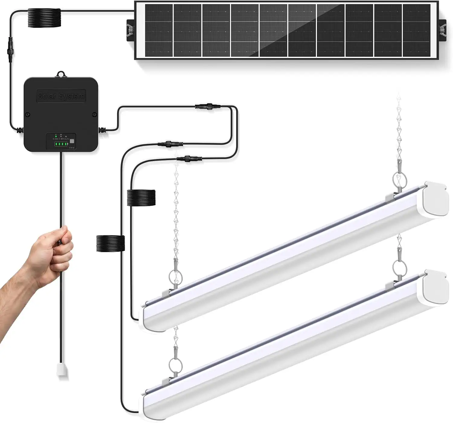 Solar Shed Shop Light with… — Photo 1