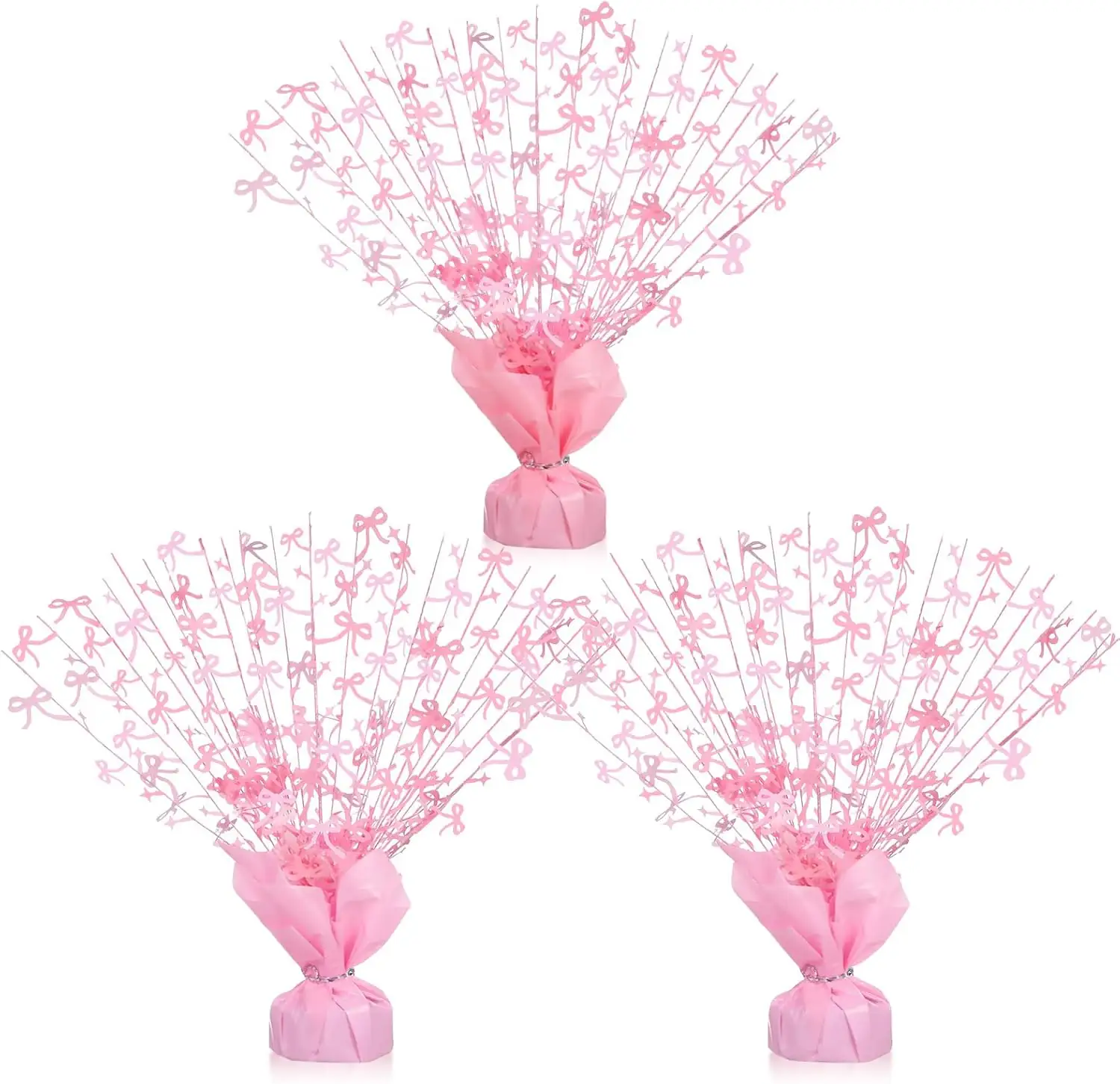 3 Pcs Pink Bow Table… — Photo 1
